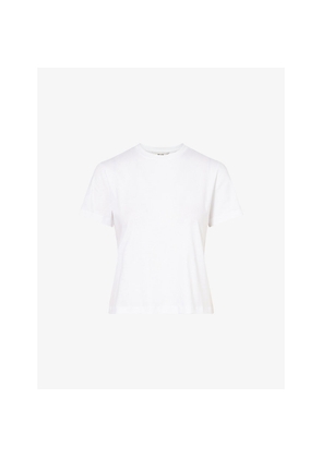 Womens Me And Em Round-Neck Relaxed-Fit Cotton T-Shirt