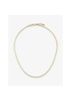 Womens Lucy Williams x Missoma Short Square 18ct Gold-Vermeil Plated 925 Sterling Silver Snake Chain
