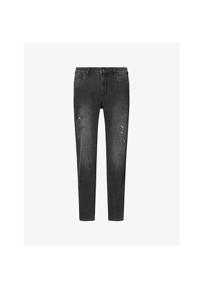 Mens Arne Distressed Slim-Fit Denim Jeans