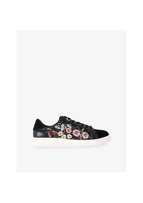 Womens KG Kurt Geiger Eliza Embroidered Leather Trainers