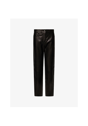 Womens Khaite Callum Relaxed Tapered Suede Trousers