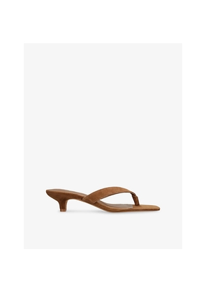 Womens Steve Madden Tracie Suede Heeled Sandals