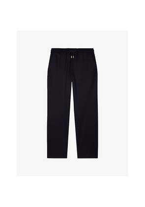 Mens The Kooples Wide-Leg Wool-Blend Trousers