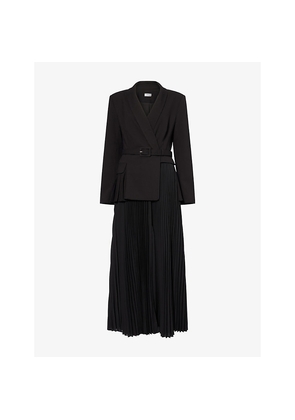 Womens Simkhai Alexandra Blazer Woven Midi Dress