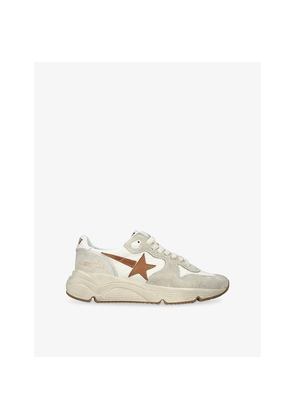 Womens Golden Goose Running Sole 10550 Leather and Suede Trainers