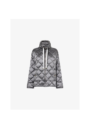 Womens Max Mara Quilted Short Nylon-Down Jacket