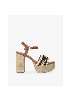 Womens Carvela Nola Woven Platform Sandals