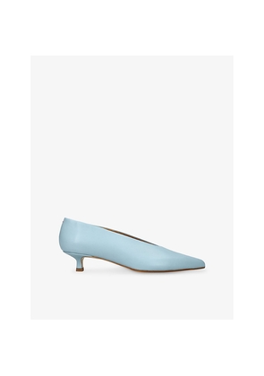 Womens Aeyde Clara Pointed-Toe Leather Pumps