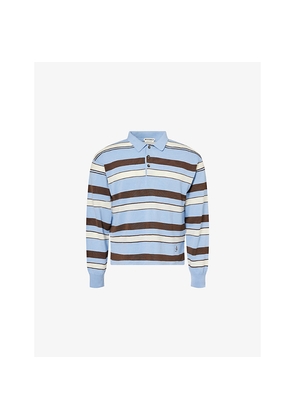 Mens JW Anderson Striped Rugby Knitted Polo Shirt