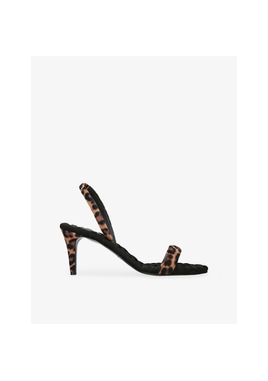 Womens Aera Claudia 70 Leopard Velvet Slingback Sandals