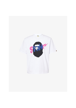 Mens A Bathing Ape Bape x Spotify x Syna Ape Head Relaxed-Fit Cotton-Jersey T-Shirt