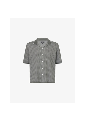 Mens Rag & Bone Harvey Camp-Collar Knitted Shirt
