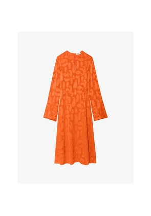 Womens Zadig&Voltaire Randon Paisley-Jacquard Silk Midi Dress