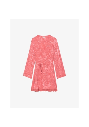 Womens Zadig&Voltaire Ramasco Horse-Jacquard Silk Mini Dress