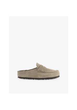 Womens Birkenstock Naples Wrapped Suede Clogs