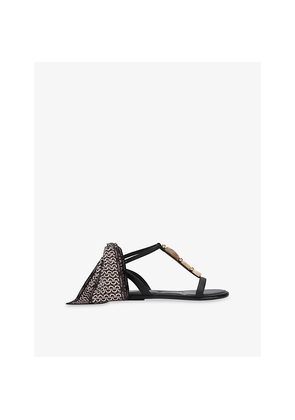 Womens Carvela Sorrento Gem Faux-Leather Sandals
