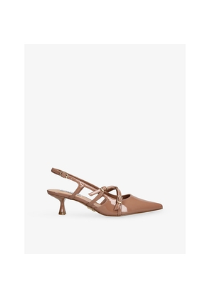 Womens Steve Madden Lindale Faux-Leather Slingbacks