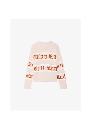 Womens Zadig&Voltaire Markuz Rock N Roll Intarsia Wool and Cashmere Jumper