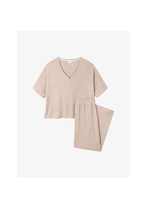 Womens The White Company Relaxed-Fit Waffle-Texture Cotton Pyjamas