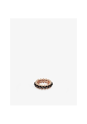 Cartier Clash 18ct Rose-Gold and Onyx Ring