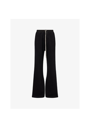Mens Rick Owens Drkshdw Wide Pusher Cotton-Jersey Jogging Bottoms
