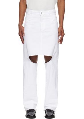 Ashley Williams White Marley Jeans