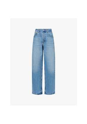 Womens Jacquemus Le De-Nimes Large Wide-Leg Denim Jeans
