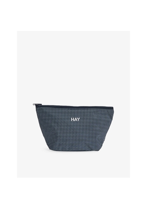 Hay Grid Small Woven Pouch