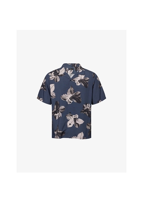 Mens Rag & Bone Avery Floral-Print Woven Shirt