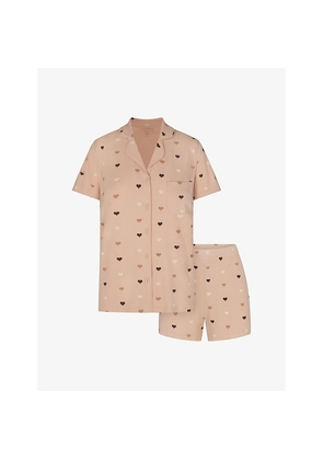 Womens Skims Soft Lounge Short Stretch-Modal Sleep Set