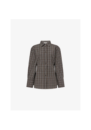 Womens Rohe Frames Cinched Checked Cotton Shirt