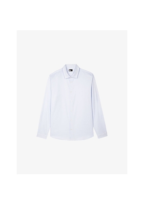 Mens The Kooples Long-Sleeved Slim-Fit Cotton Shirt