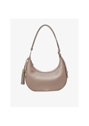 Womens Aspinal Of London Hudson Crescent Small Leather Shoulder Bag