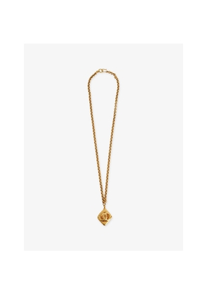 Womens Reselfridges Pre-Loved Chanel Gold-Plated Metal Pendant Necklace