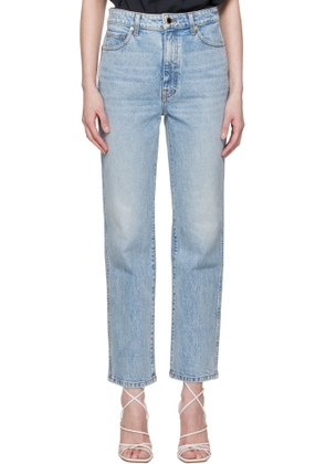 KHAITE Blue Abigail Stretch Jeans