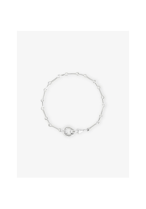 Womens Astrid & Miyu Link Hardware Rhodium-Plated Brass Chain Bracelet