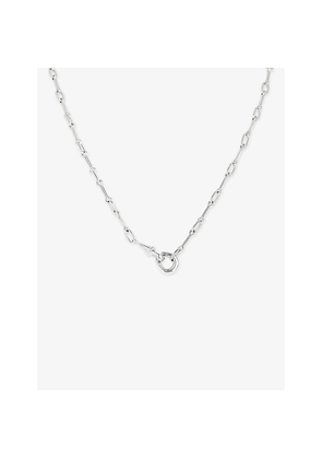 Astrid & Miyu Link Hardware Rhodium-Plated Brass Chain Necklace