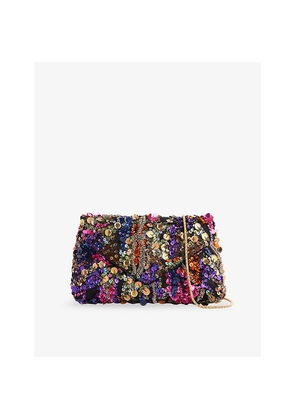 Womens Dries Van Noten Sequin-Embellished Clutch Bag