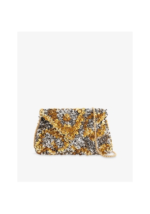 Womens Dries Van Noten Sequin-Embellished Clutch Bag