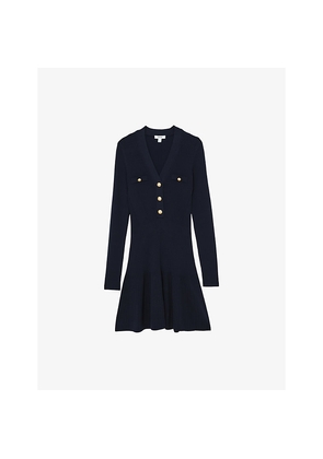 Womens Reiss Lavelle Knitted Mini Dress
