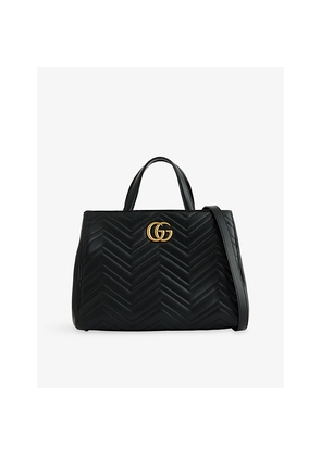 Womens Reselfridges Pre-Loved Gucci GG Marmont Leather Top-Handle Bag