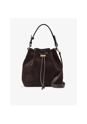 Womens Reiss Esther Suede and Leather Bucket Bag