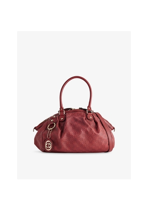 Womens Reselfridges Pre-Loved Gucci Guccissima Sukey Leather Satchel Bag