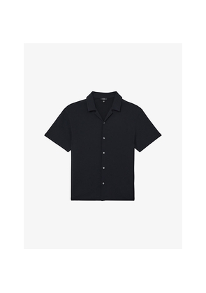 Mens Reiss Cedric Textured Stretch-Woven Shirt