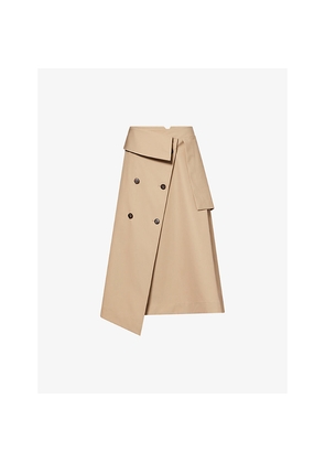 Womens Rohe Frames Deconstructed Trench Cotton Midi Skirt