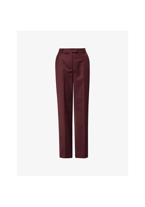 Womens The Frankie Shop Lenora Straight Wool-Blend Trousers
