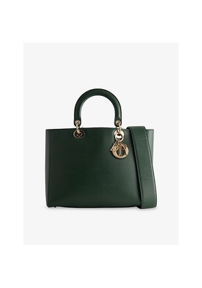Womens Reselfridges Pre-Loved Dior Lady D-Sire Large Leather Satchel Bag