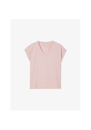 Womens Whistles Willa V-Neck Cotton-Jersey T-Shirt