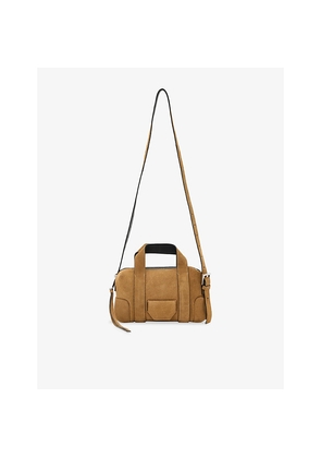 Womens Allsaints Ares Suede Cross-Body Bag