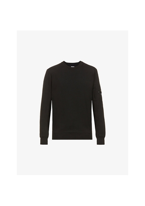 Mens Cp Company Diagonal Fleece Regular-Fit Cotton-Jersey Sweatshirt